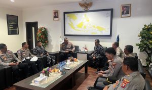 HUT Ke-80 TNI AL, Komandan Lanal Dabo Singkep Terima Kunjungan Kapolres Lingga dan Kepala Imigrasi Dabo Singkep