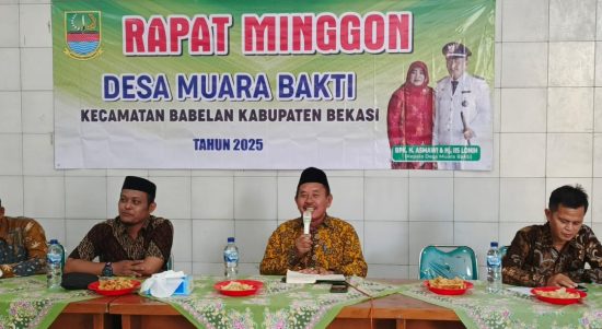 Pemdes Muara Bakti Mantapkan Persiapan Peringatan Maulid Nabi Muhammad SAW Pada Rapat Minggon