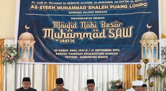 Kapolres Maros Hadiri Haul Akbar dan Maulid Nabi Muhammad SAW 1447 H di Pattene