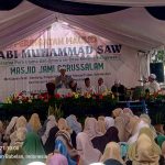 Maulid Nabi di Masjid Darussalam Belendung Berlangsung Khidmat, Jamaah Membludak