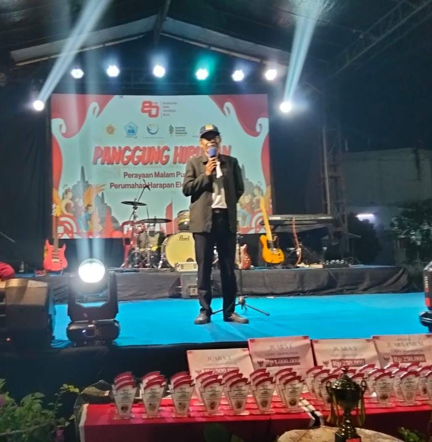 Apresiasi Warga, Kades Saidih David Umumkan Rencana Pembangunan Harapan Elok di Malam Puncak HUT RI ke-80
