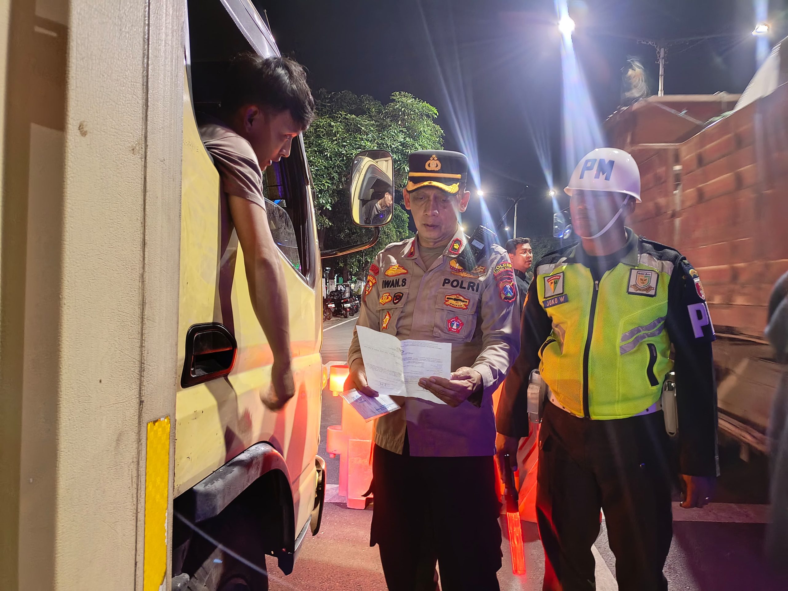 Polres Kediri Kota Gelar KRYD di Jalan Ahmad Yani