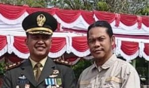 Ketua PWK Hadiri Undangan Upacara Bersama HUT TNI ke 80 di Lapangan Kodim 1203 Ketapang