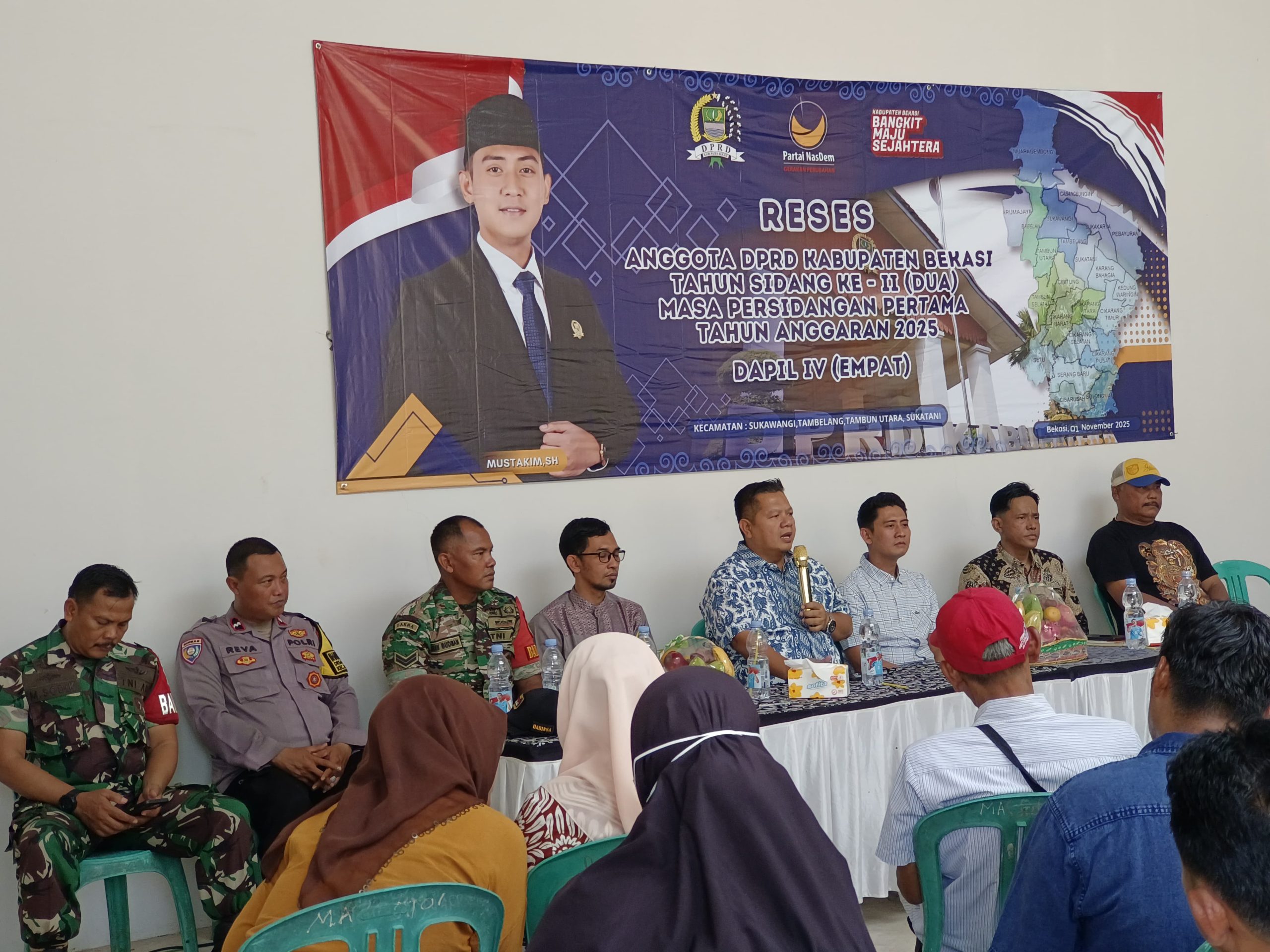 Anggota DPRD Kabupaten Bekasi Fraksi Nasdem Mustakim Serap 11 Aspirasi Warga Dalam Reses di Desa Satria Jaya Anggota DPRD Kabupaten Bekasi Fraksi Nasdem Mustakim Serap 11 Aspirasi Warga Dalam Reses di Desa Satria Jaya