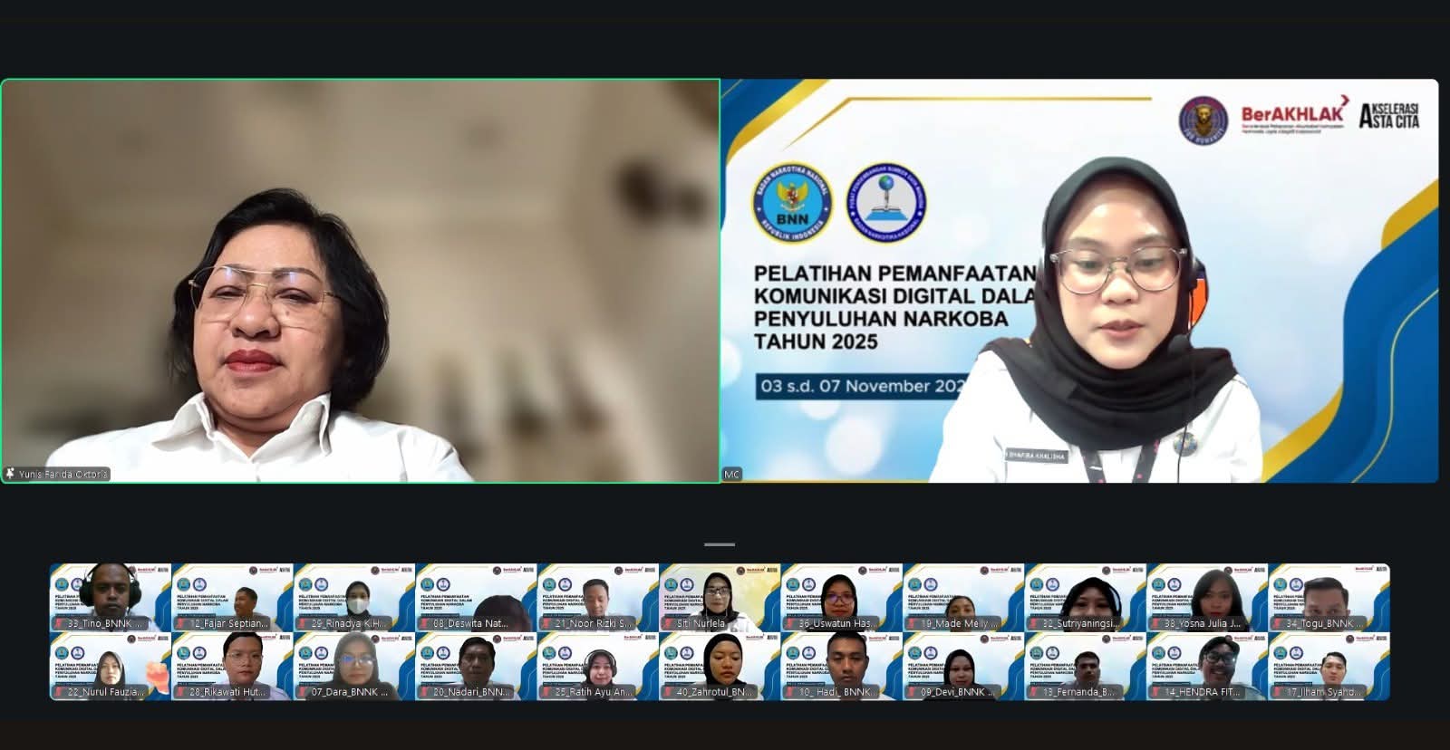 PERLUAS PROGRAM PENCEGAHAN, BNN GELAR PELATIHAN KOMUNIKASI DIGITAL UNTUK PENYULUH NARKOBA 2025