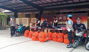 Satreskrim Polres Kediri Kota Ungkap Berbagai Kasus Kriminal dalam Operasi Sikat Semeru 2025