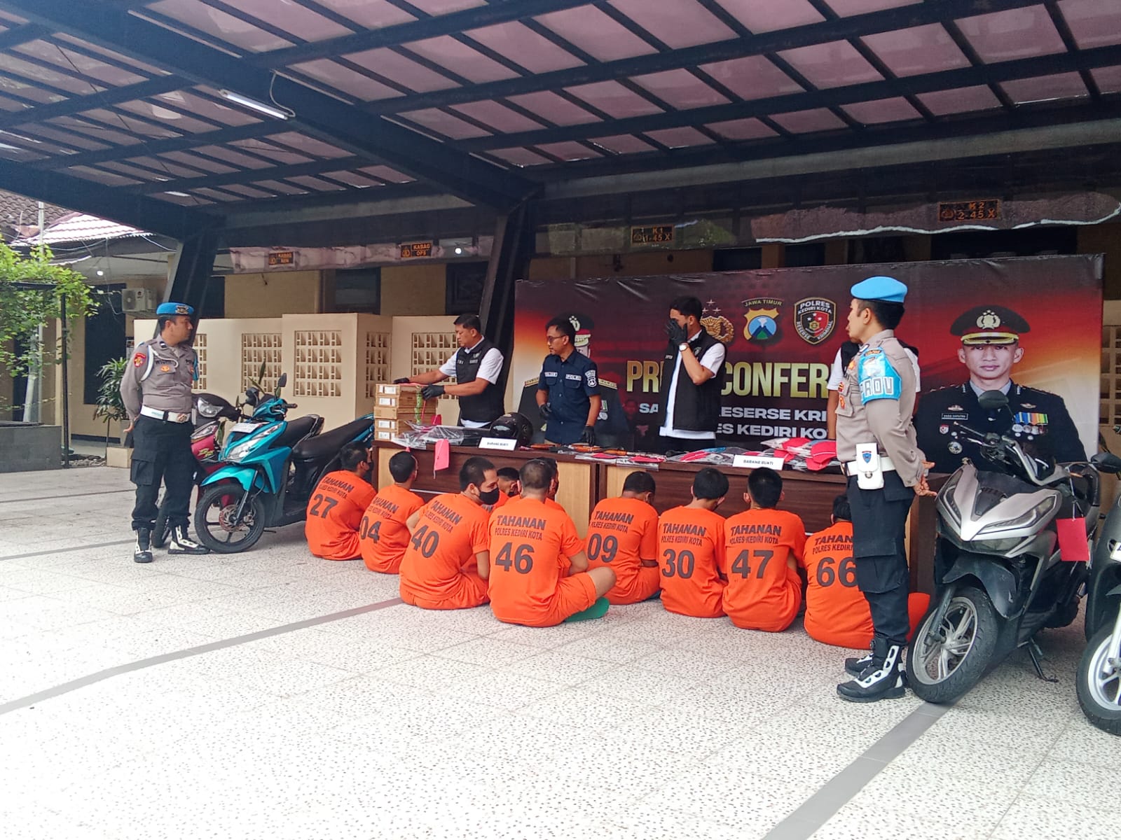 Satreskrim Polres Kediri Kota Ungkap Berbagai Kasus Kriminal dalam Operasi Sikat Semeru 2025